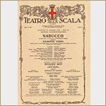 Teatro alla Scala - Locandina del Nabucco, 1988