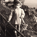 Luisa al mare - Nervi, febbraio 1959