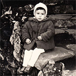 Luisa al mare - Nervi, febbraio 1959